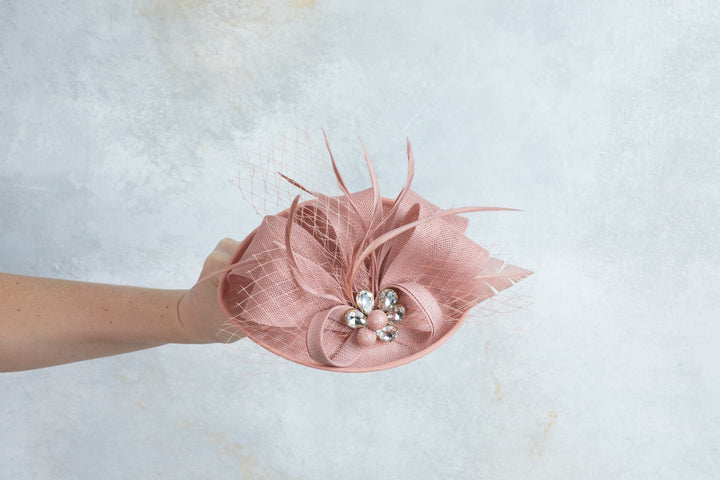 Blush Pink fascinator - OlhaHeadband