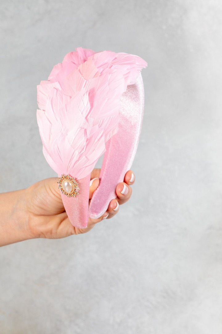 blush Pink Fascinator - OlhaHeadband