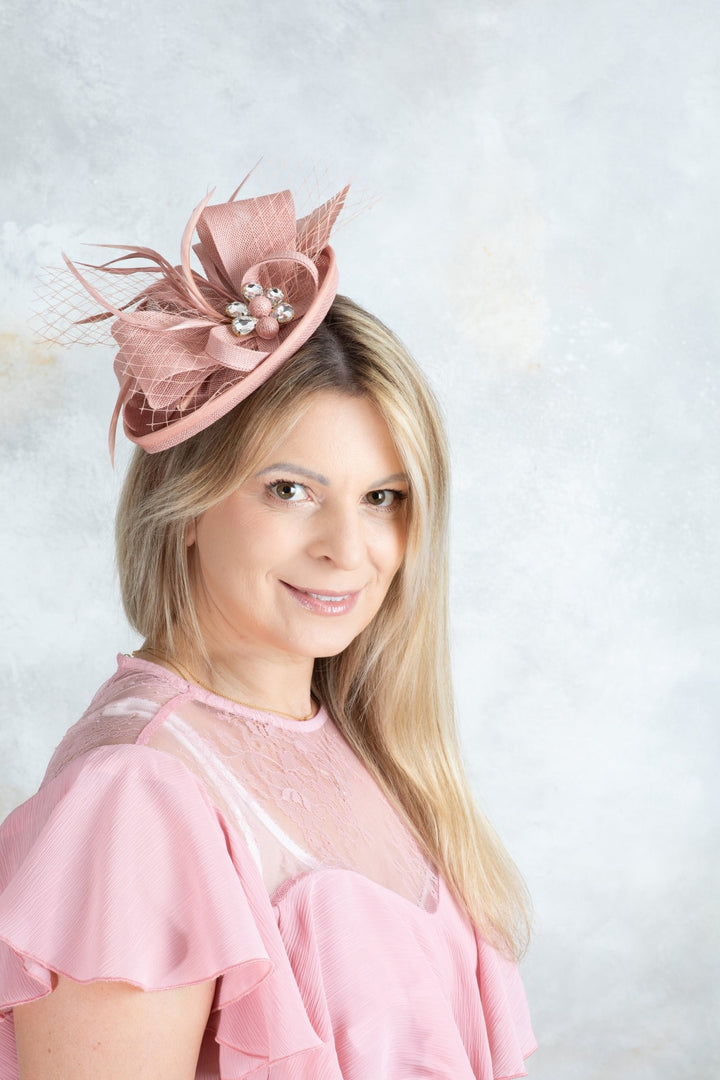 Blush Pink fascinator - OlhaHeadband