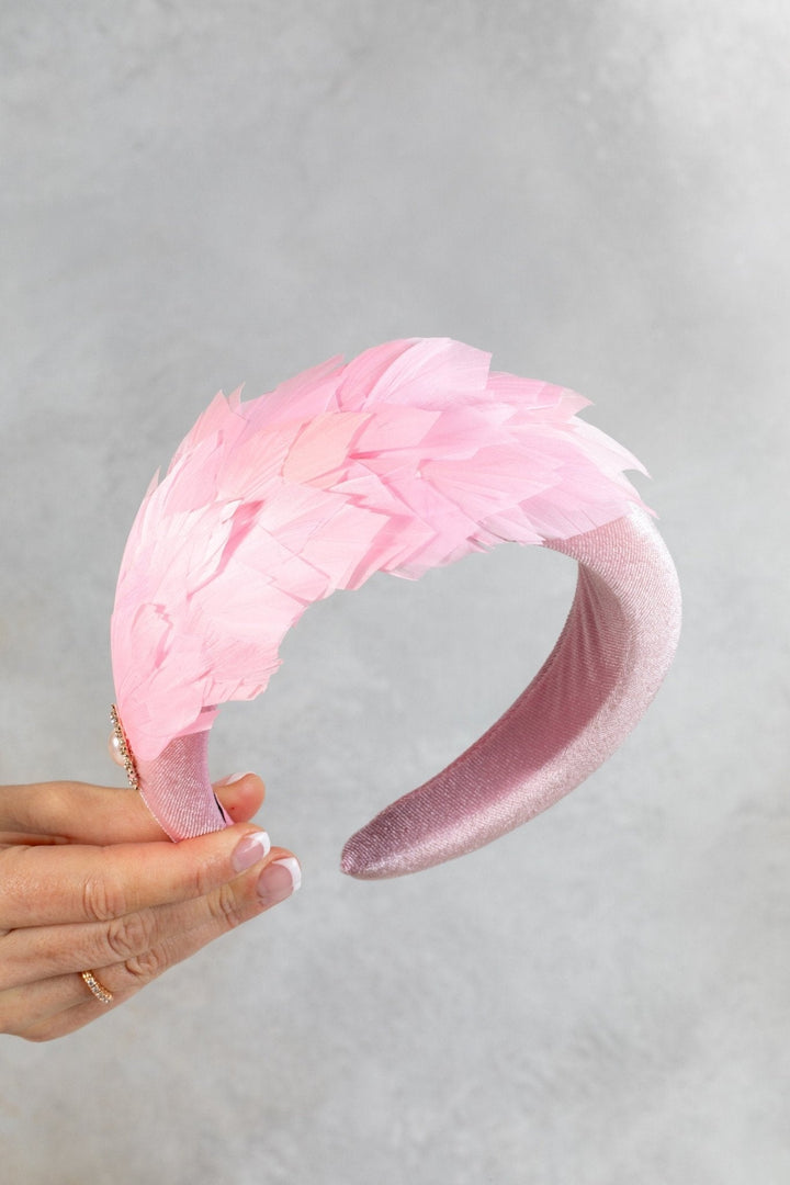 blush Pink Fascinator - OlhaHeadband