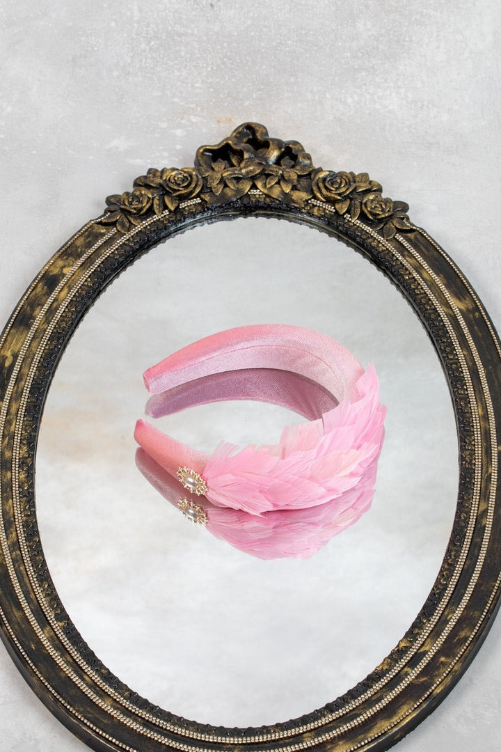 blush Pink Fascinator - OlhaHeadband