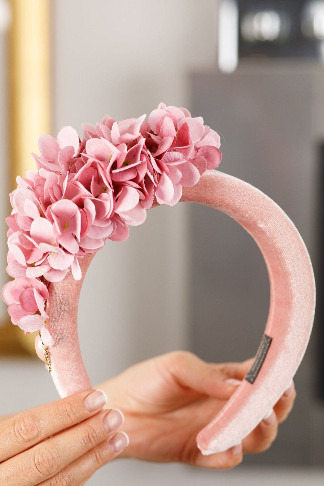 Blush Pink Fascinator - OlhaHeadband