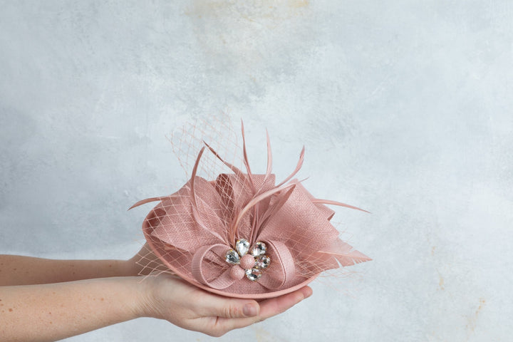 Blush Pink fascinator - OlhaHeadband