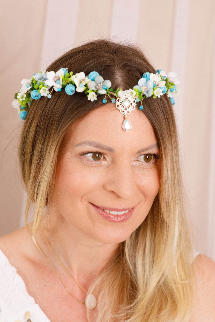 Elven Flower Headpiece Crown - Perfect for Weddings Parties - OlhaHeadband