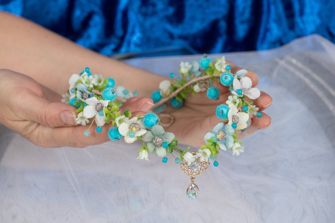 Elven Flower Headpiece Crown - Perfect for Weddings Parties - OlhaHeadband