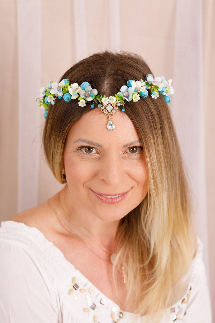 Elven Flower Headpiece Crown - Perfect for Weddings Parties - OlhaHeadband