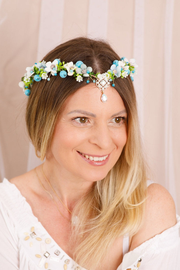 Elven Flower Headpiece Crown - Perfect for Weddings Parties - OlhaHeadband