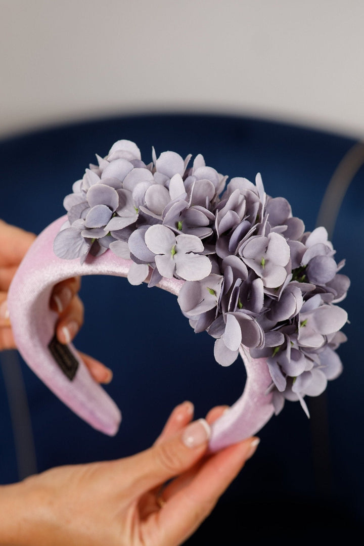 Flower Fascinator Headband - Lilac color - OlhaHeadband