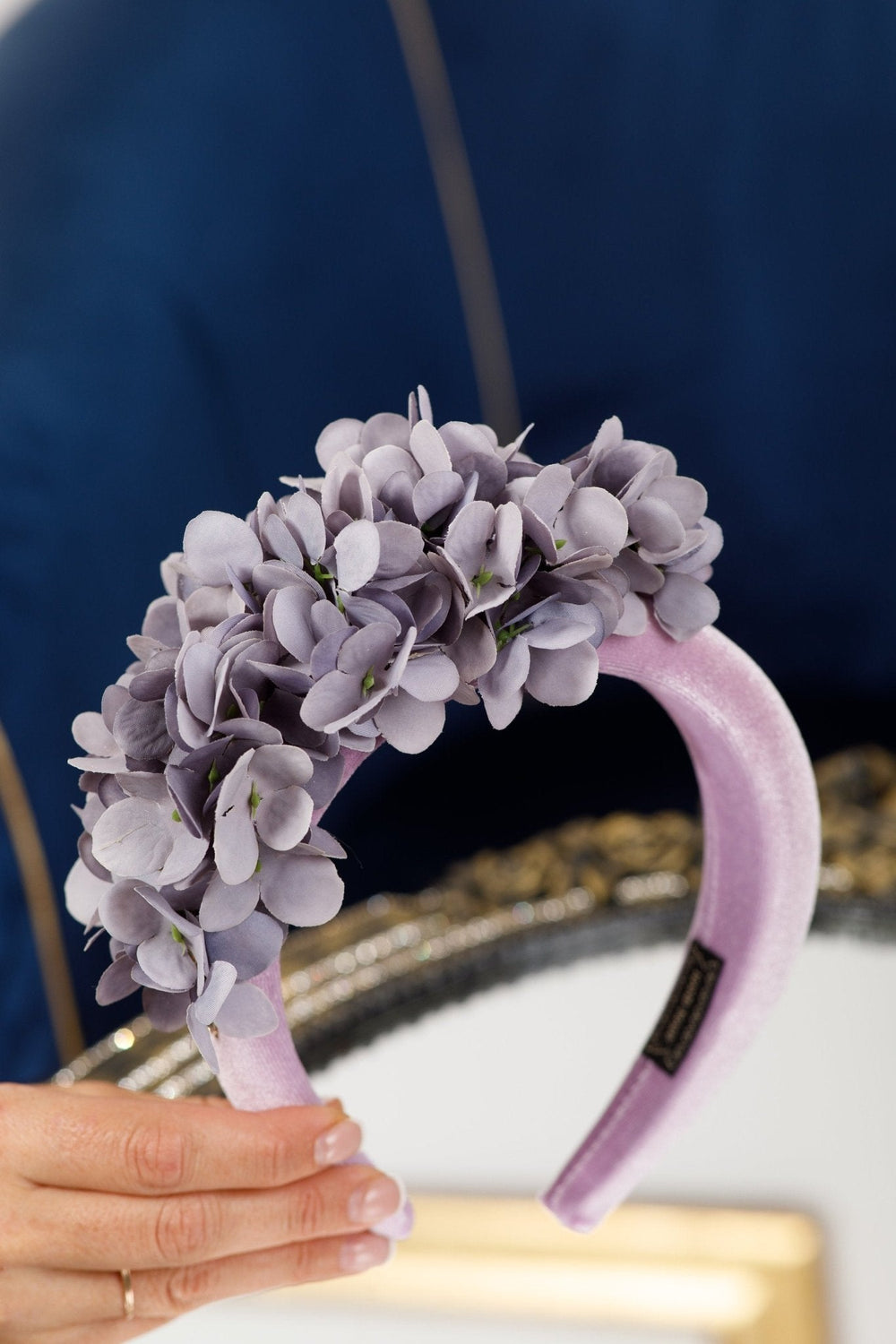 Flower Fascinator Headband - Lilac color - OlhaHeadband