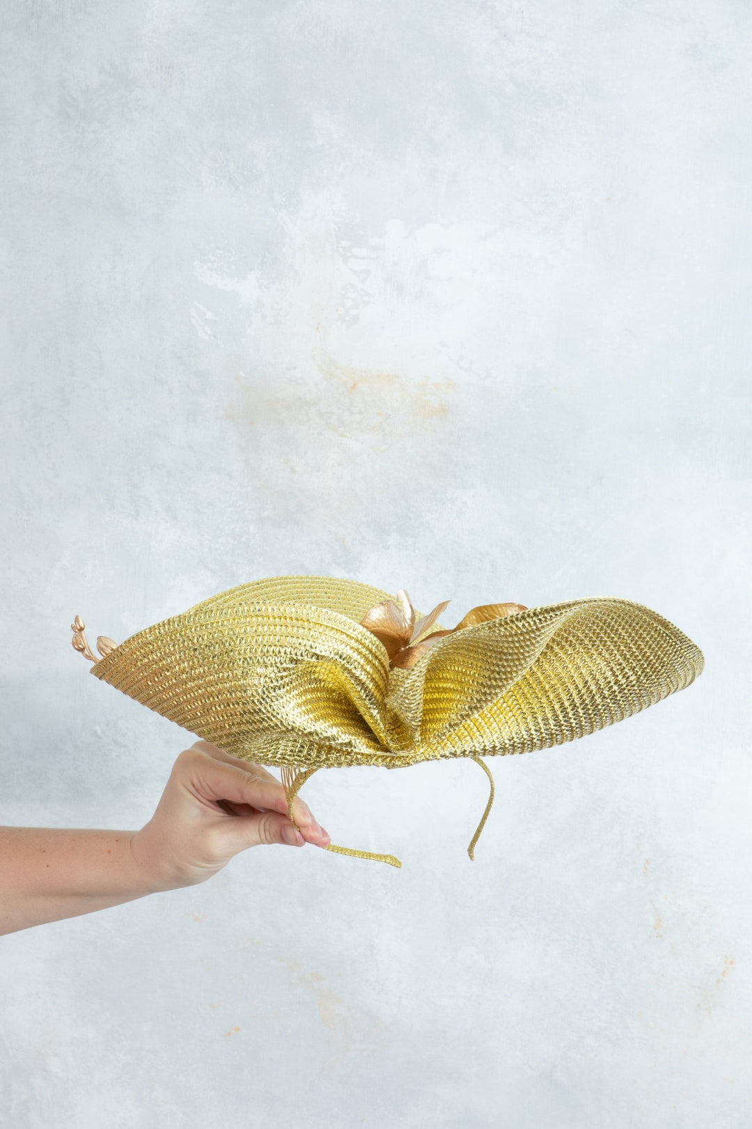 Gold Flower Fascinator - OlhaHeadband