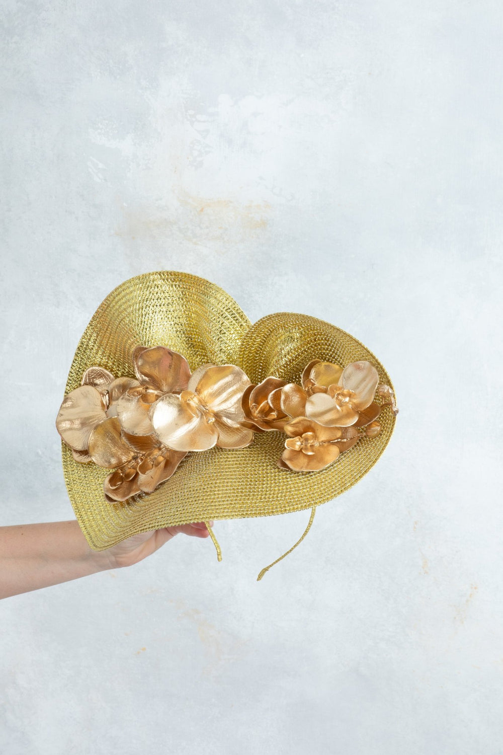 Gold Flower Fascinator - OlhaHeadband