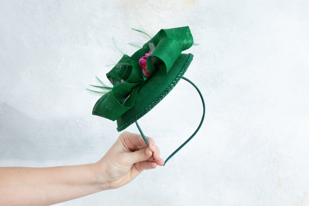 Green Fascinator - OlhaHeadband
