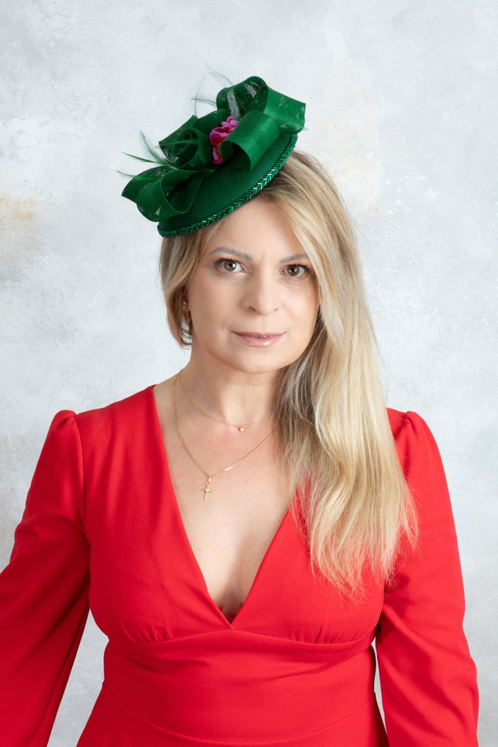 Green Fascinator - OlhaHeadband