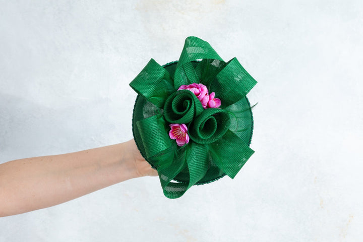 Green Fascinator - OlhaHeadband