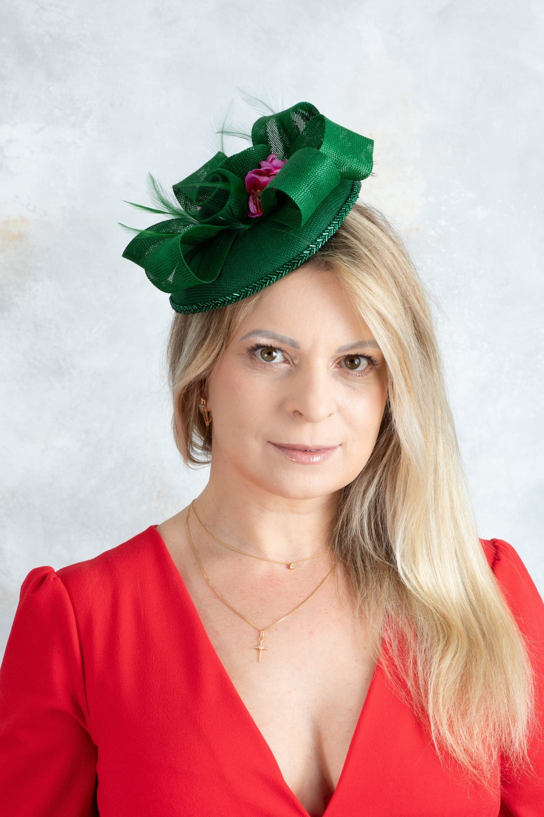 Green Fascinator - OlhaHeadband