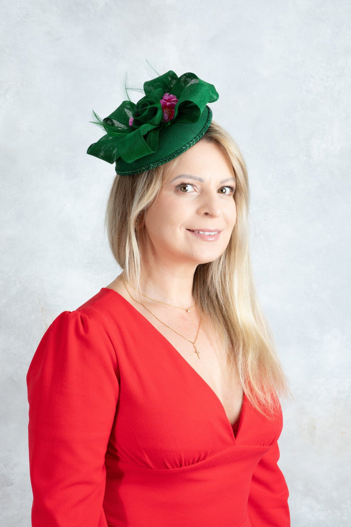 Green Fascinator - OlhaHeadband