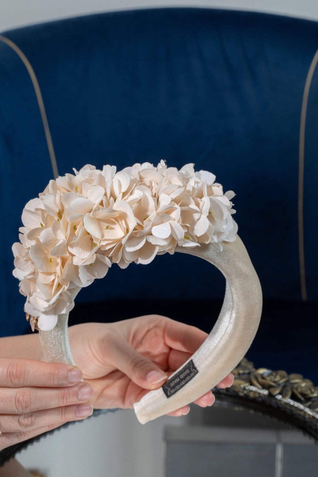 Ivory Flower Fascinator - OlhaHeadband