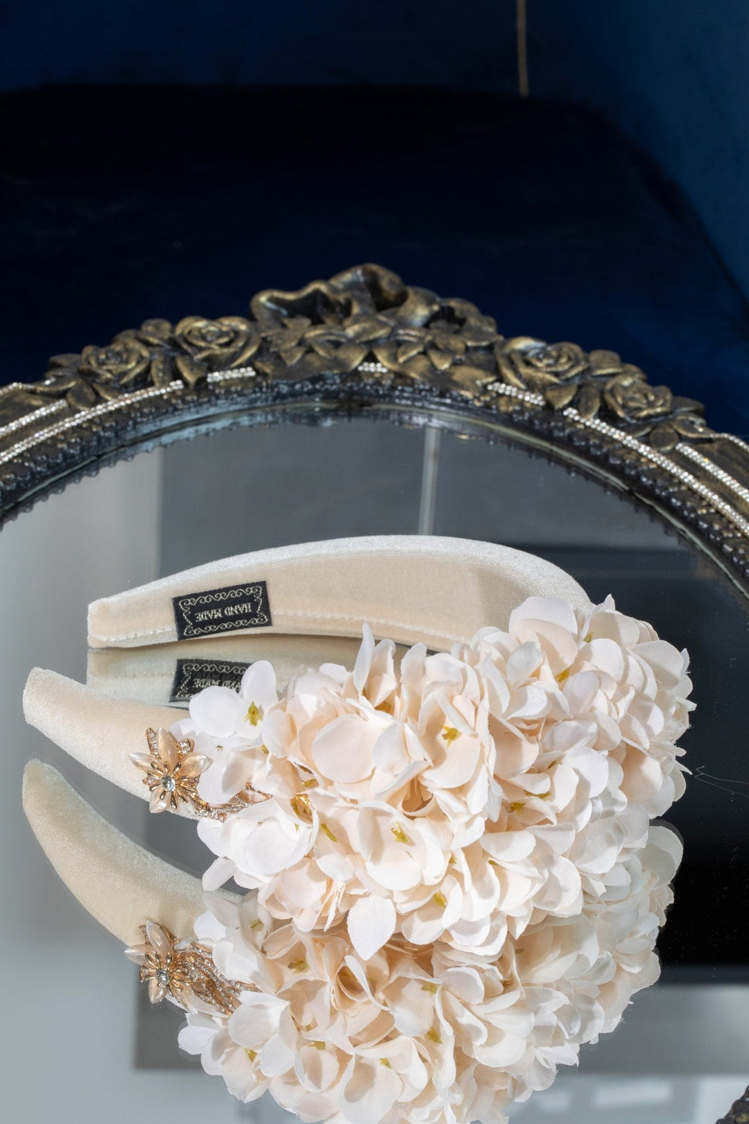 Ivory Flower Fascinator - OlhaHeadband