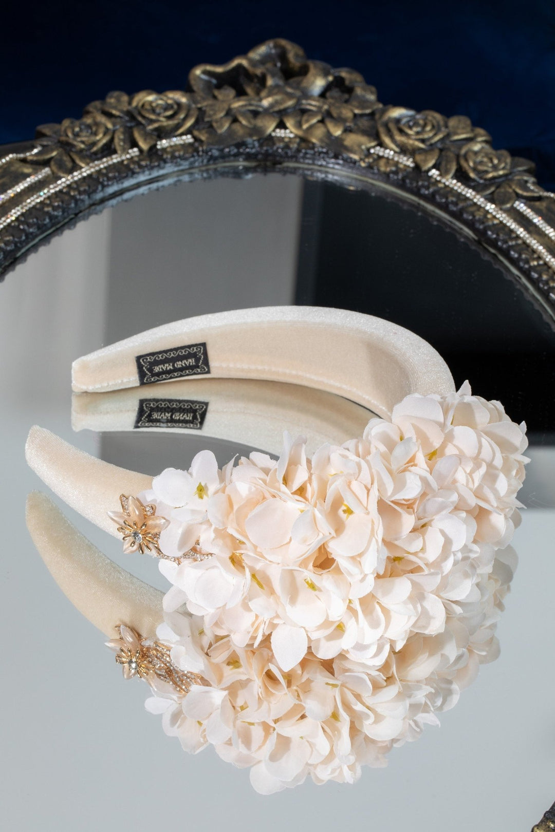 Ivory Flower Fascinator - OlhaHeadband