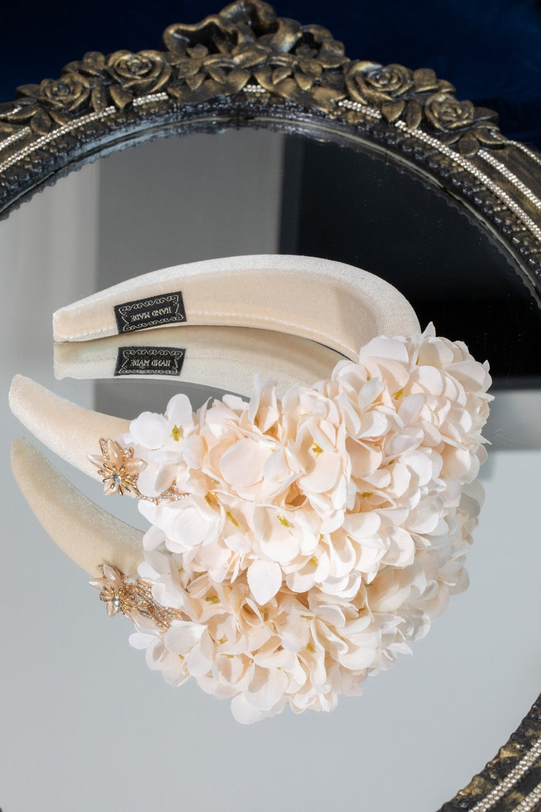 Ivory Flower Fascinator - OlhaHeadband