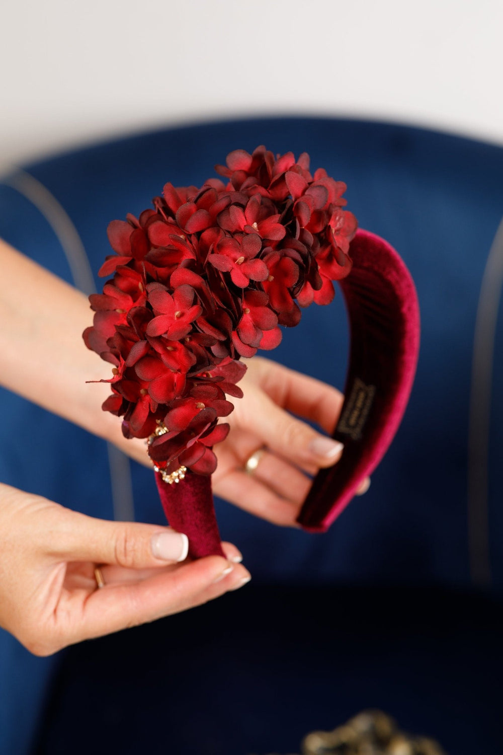 Kentucky Derby Fascinator burgundy - OlhaHeadband