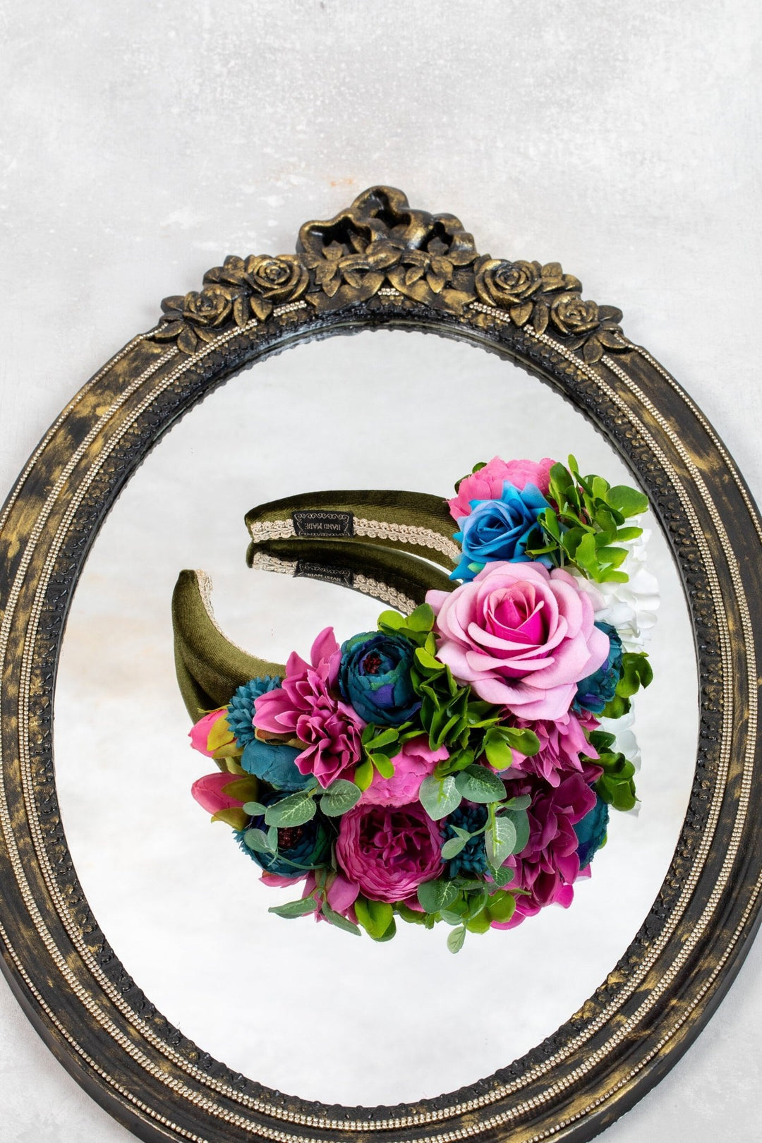 Multi - Color Flower Padded Fascinator Headband - OlhaHeadband