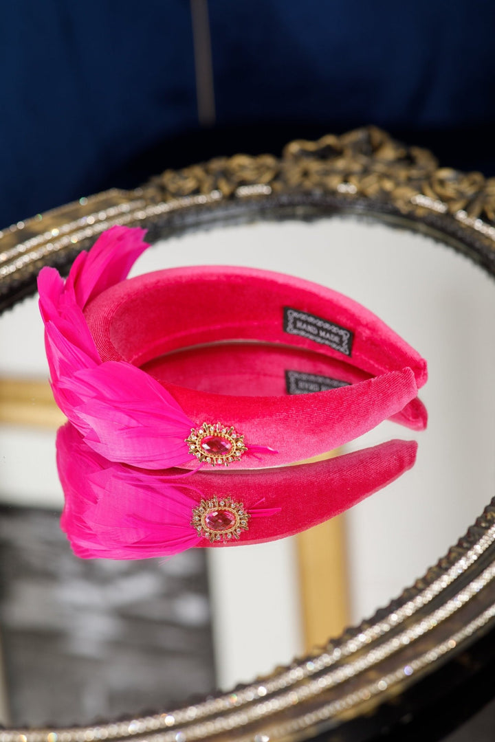 Pink Fascinator - OlhaHeadband