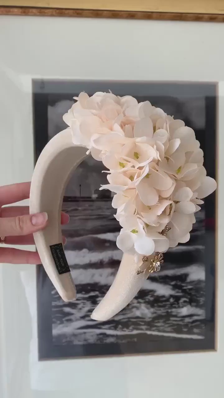 Ivory Flower Fascinator