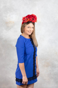 Red Dried Flowers Fascinator Headband - OlhaHeadband