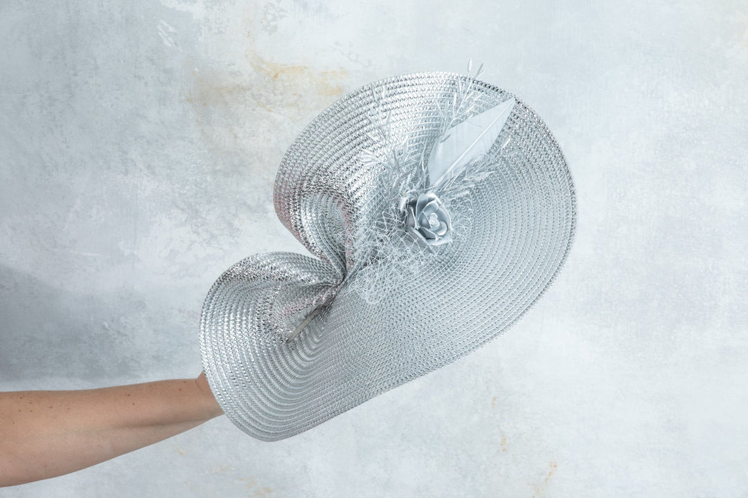 Silver Fascinator - OlhaHeadband