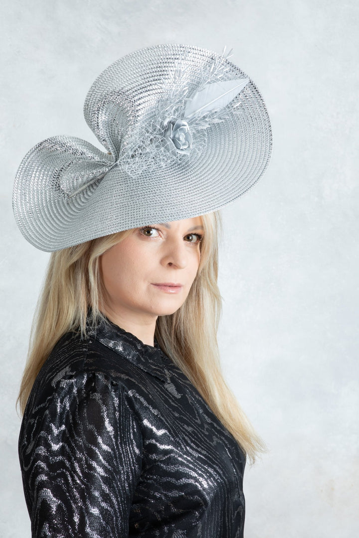 Silver Fascinator - OlhaHeadband