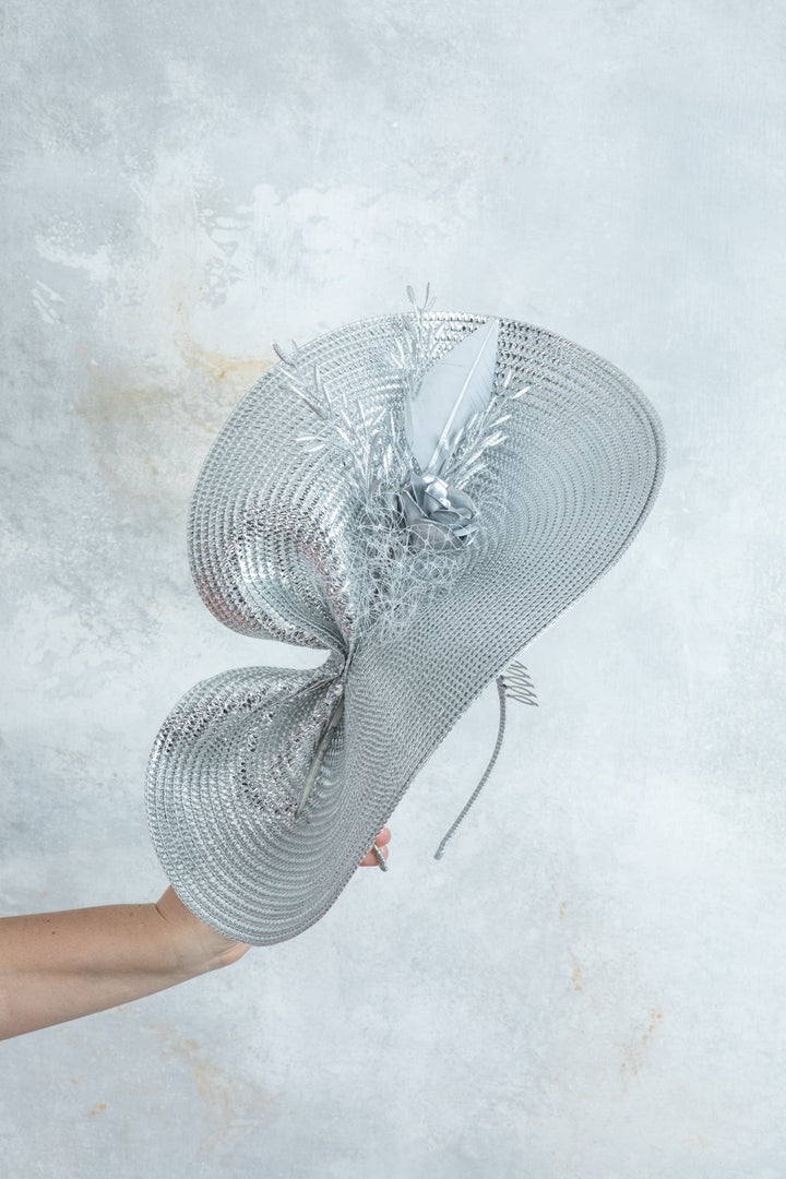 Silver Fascinator - OlhaHeadband