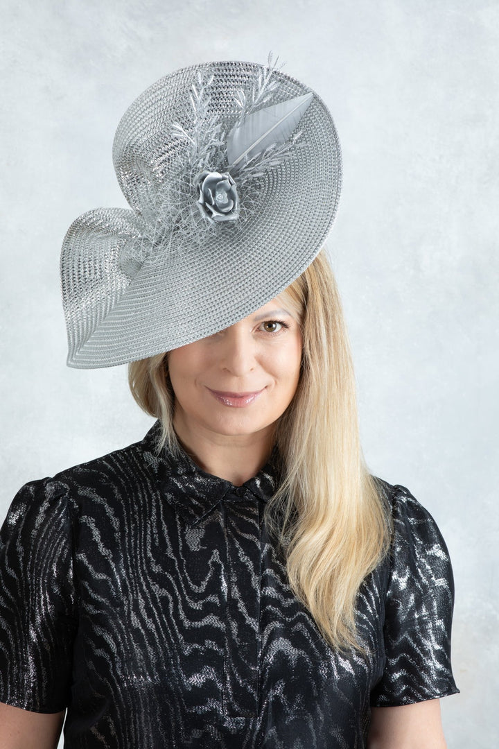 Silver Fascinator - OlhaHeadband