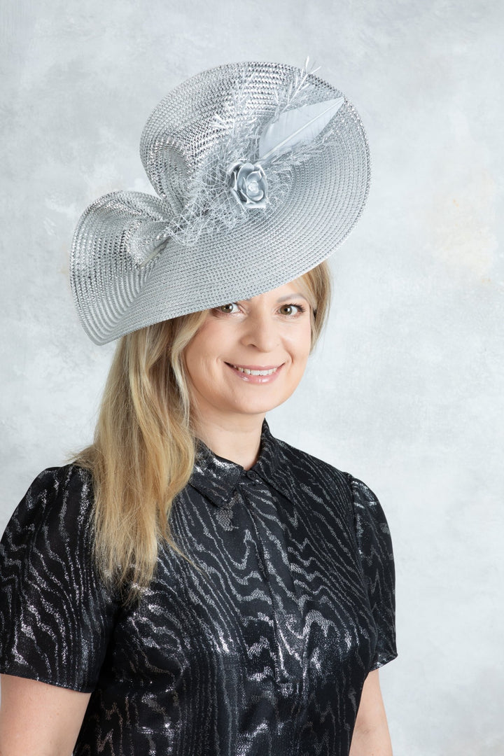 Silver Fascinator - OlhaHeadband