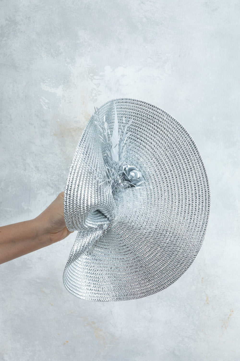 Silver Fascinator - OlhaHeadband